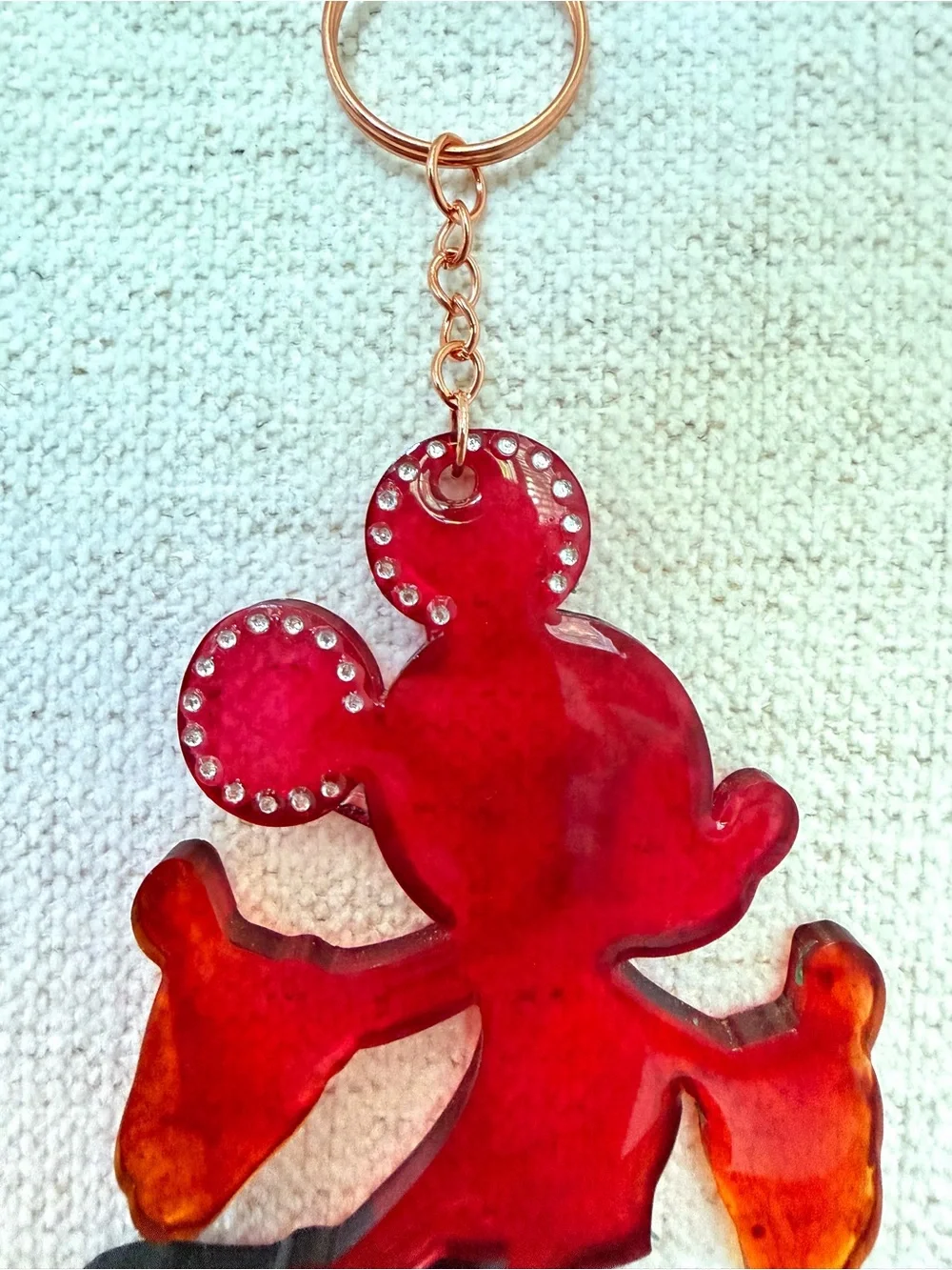 Mickey Mouse–Inspired Keychain / Bag Charm